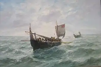 Remontée des cordes, Berck, musée de France d'Opale Sud.