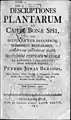 Descriptiones plantarum ex Capite Bonae Spei, 1767