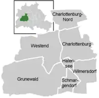 District map of Charlottenbrg-Wilmersdorf