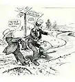 No, no! Not that way!, 1933. Le Congrès veut empêcher Oncle Sam de généraliser la taxe sur la vente.