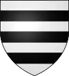 d'argent à trois fasces de sable
