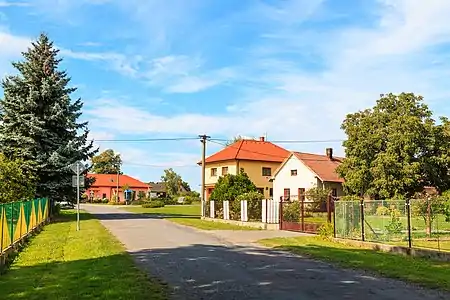 Une rue de Bořice.