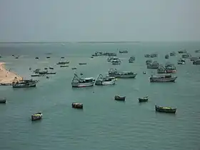 Bateaux de pêche à Pamban.