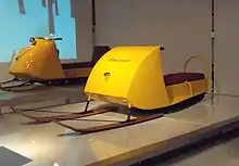 Photo d'un des premiers modèles de Ski-doo.
