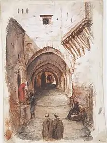 Maison à arcades en Afrique par D. Musel.