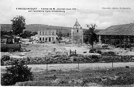 La ferme Journel détruite, en 1921