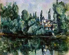 Paul Cézanne, Les Rives de la Marne, vers 1888, musée de l'Ermitage de Saint-Pétersbourg