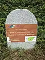 Borne des Chemins de la Mémoire ANACR du maquis de la forêt de Brigueuil.