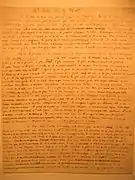 Manuscrit autographe.