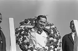 Photo de Jack Brabham au Grand Prix des Pays-Bas 1966.