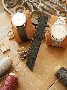 bracelet de montre en cuir de boeuf de Kobe