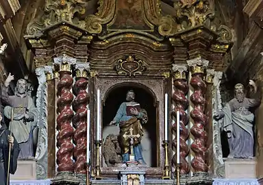 Retable dédié à saint Marc dans l'église
