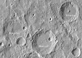 Image illustrative de l'article Metius (cratère)