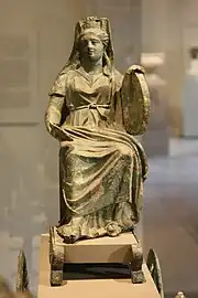 Cybèle.Bronze romain (IIe siècle).