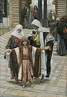 James Tissot, Jesus Found in the Temple (Jésus retrouvé dans le Temple), Brooklyn Museum