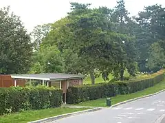 L'entrée du minigolf.