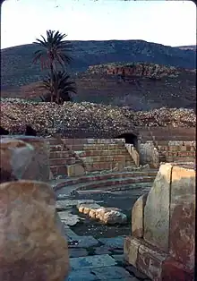 Vue de la colline de Chemtou depuis le théâtre de Bulla Regia.