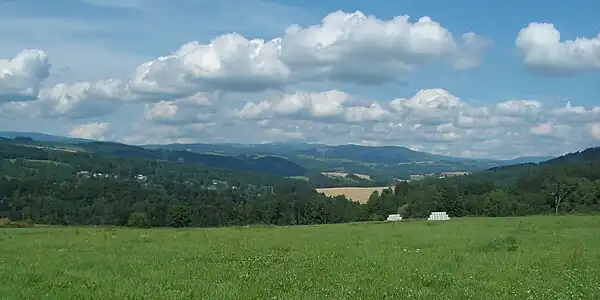 Panorama de Bystrá nad Jizerou.