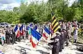 Cérémonie d'hommage sur les pentes du Mont Cornillet, le 20 mai 2017
