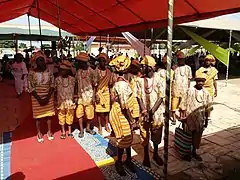 Représentation lors d'une cérémonie de mariage traditionnel