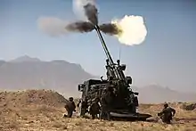 Tir d'exercice d'un Caesar le 14 août 2009