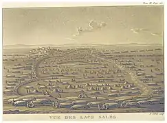 Extraction du sel représentée en 1827.