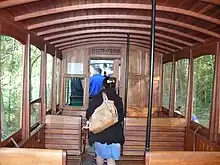 Intérieur de la voiture ex-CBR no B 328.