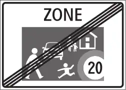 Fin de zone de rencontre