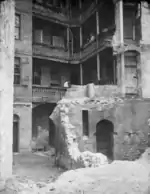 Genève, rue du Rhône, démolition, vers 1905