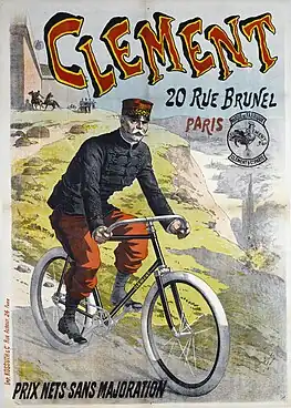 Clément, 20, rue Brunel, Paris, affiche de Lucien Baylac.