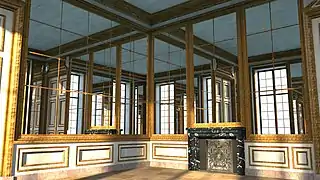 Restitution 3D du Cabinet des glaces de Louis XIV, Franck Devedjian & Hervé Grégoire, janvier 2013.