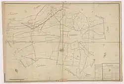 Plan manuscrit sans couleur