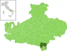 Localisation de Calabritto