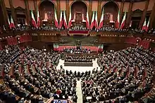 La salle des débats de la Chambre des députés