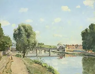 Le Pont du chemin de fer, Pontoise, 1873Collection privée, Vente 2009