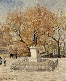 Camille Pissarro, Statue d’Henri IV, 1901.