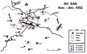 Camp retranché de Na San décembre 1952, colonel Gilles.