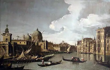 Le Grand Canal depuis le Palazzo Balbi, vers 1728Académie Carrara, Bergame