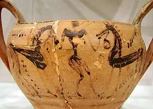 Canthare par le Maître des chevaux, Attique, VIIIe siècle av. J.-C.