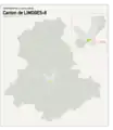 Situation du canton de Limoges-8 dans le département de la Haute-Vienne depuis 2015.