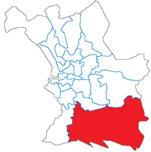 Localisation du Canton de Marseille-Mazargues