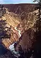 Vue du Grand Canyon de Yellowstone.