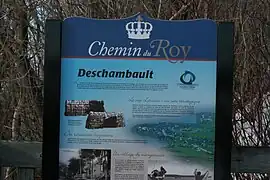 Panneau, le cap Lauzon, un lieu stratégique, rue de l’Église