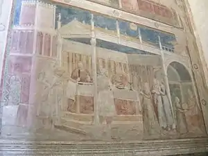 Vue latérale avec la vue en perspective adaptée du point de vue du spectateur.