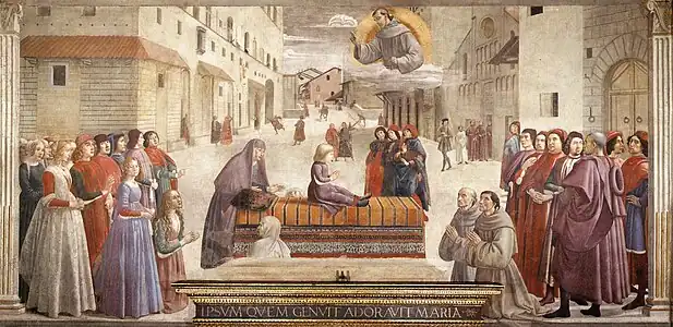 Miracle de l'enfant ressuscité.
