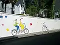 Décoration de Capvern les Bains pour le passage du Tour de France le 27 juillet 2018 lors de la 19e étape