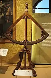 Un quart de cercle mobile de 1667.