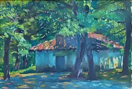 Ermita de San Pedro (1975), Huile sur toile, coll. part.