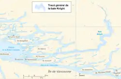 Carte de la baie Knight.
