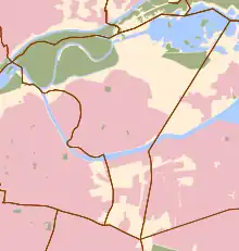Carte simplifiée de l'occupation des sols à Vaulx-en-Velin